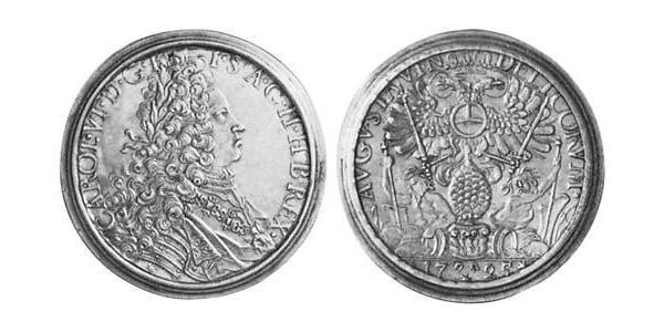 1 Талер Аугсбург (1276 - 1803) Серебро Карл VI император Св. Римской империи (1685-1740)