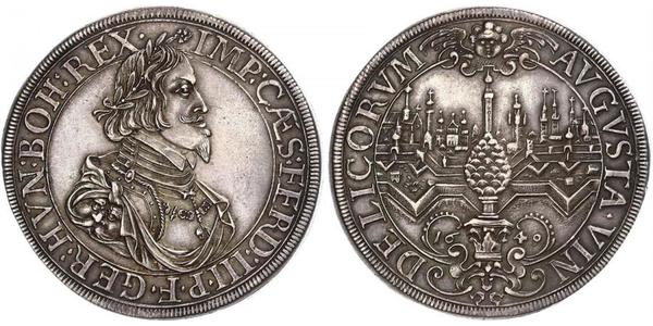 1 Талер Аугсбург (1276 - 1803) Серебро Ferdinand III, Holy Roman Emperor (1608-1657)