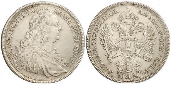 1 Талер Аугсбург (1276 - 1803) / Священная Римская империя (962-1806) Серебро Франц I Стефан(1708-1765)