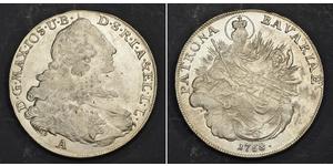 1 Талер Бавария (курфюршество) (1623 - 1806) Серебро Максимилиан III (курфюрст Баварии)(1727 – 1777)
