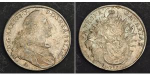 1 Талер Бавария (курфюршество) (1623 - 1806) Серебро Максимилиан III (курфюрст Баварии)(1727 – 1777)