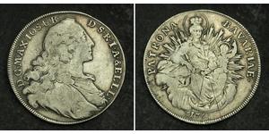 1 Талер Бавария (курфюршество) (1623 - 1806) Серебро Максимилиан III (курфюрст Баварии)(1727 – 1777)