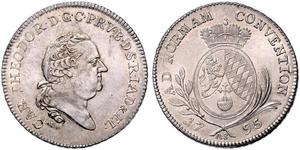 1 Талер Бавария (курфюршество) (1623 - 1806) Серебро 