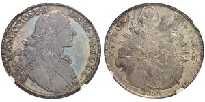 1 Талер Бавария (курфюршество) (1623 - 1806) Серебро Максимилиан III (курфюрст Баварии)(1727 – 1777)