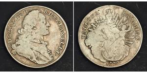 1 Талер Бавария (курфюршество) (1623 - 1806) Серебро Максимилиан III (курфюрст Баварии)(1727 – 1777)