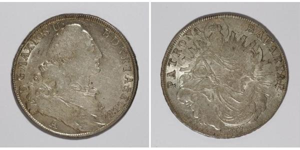 1 Талер Бавария (курфюршество) (1623 - 1806) Серебро Максимилиан III (курфюрст Баварии)(1727 – 1777)