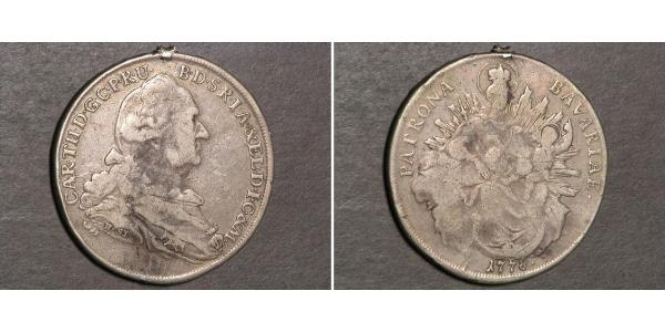 1 Талер Бавария (курфюршество) (1623 - 1806) Серебро Карл IV Теодор (1724 - 1799)