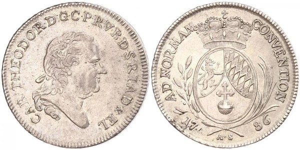 1 Талер Бавария (курфюршество) (1623 - 1806) Серебро 
