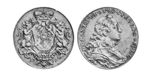 1 Талер Бавария (курфюршество) (1623 - 1806) Серебро Максимилиан III (курфюрст Баварии)(1727 – 1777)