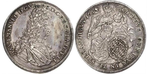 1 Талер Бавария (курфюршество) (1623 - 1806) Серебро 