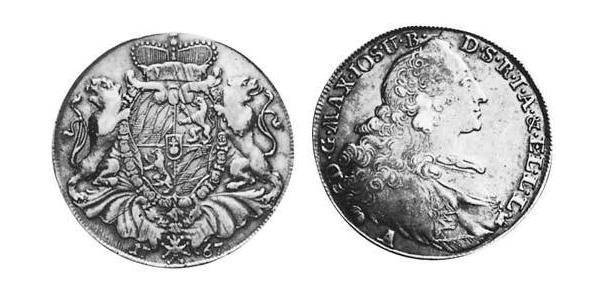 1 Талер Бавария (курфюршество) (1623 - 1806) Серебро Максимилиан III (курфюрст Баварии)(1727 – 1777)