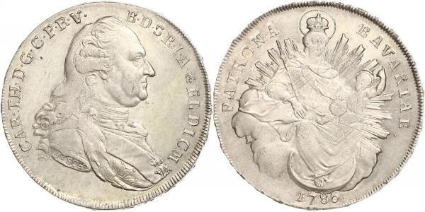 1 Талер Бавария (курфюршество) (1623 - 1806) Серебро Карл IV Теодор (1724 - 1799)