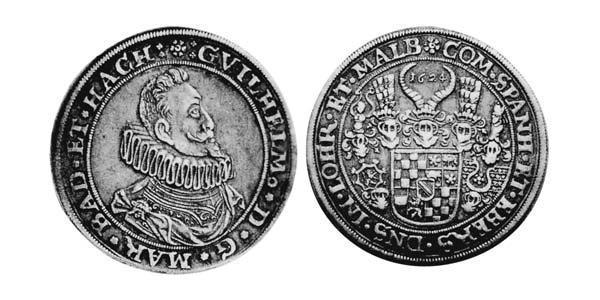 1 Талер Баден (маркграфство) (1112 - 1803) Серебро 