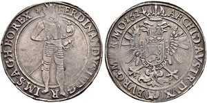 1 Талер Богемия Серебро Ferdinand II, Holy Roman Emperor  (1578 -1637)