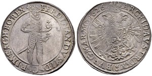 1 Талер Богемия Серебро Ferdinand II, Holy Roman Emperor  (1578 -1637)