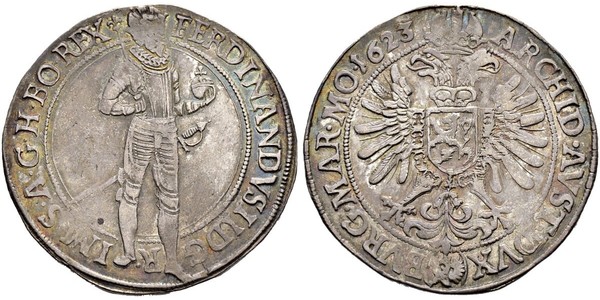 1 Талер Богемия Серебро Ferdinand II, Holy Roman Emperor  (1578 -1637)
