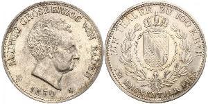1 Талер Великое герцогство Баден (1806-1918) Серебро Людвиг I (великий герцог Бадена)(1763 - 1830)