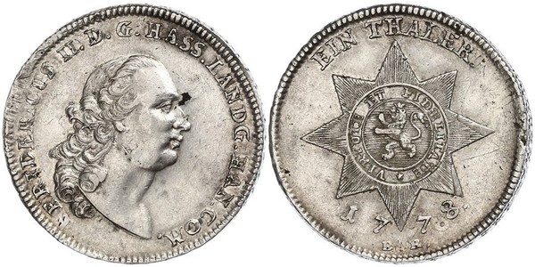 1 Талер Великое герцогство Гессен (1806 - 1918) Серебро 