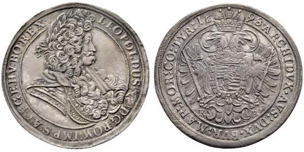 1 Талер Венгрия / Священная Римская империя (962-1806) Серебро Леопольд I (император Священной Римской империи)(1640-1705)