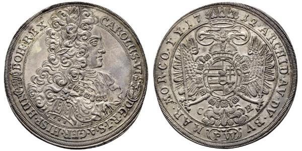 1 Талер Венгрия / Священная Римская империя (962-1806) Серебро Леопольд I (император Священной Римской империи)(1640-1705)