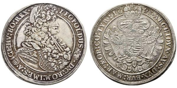 1 Талер Венгрия / Священная Римская империя (962-1806) Серебро Леопольд I (император Священной Римской империи)(1640-1705)
