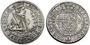1 Талер Габсбургская империя (1526-1804) Серебро Леопольд V Австрийский (1586 – 1632)