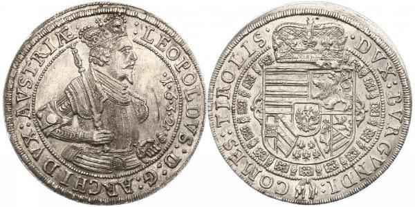 1 Талер Габсбургская империя (1526-1804) Серебро Леопольд V Австрийский (1586 – 1632)