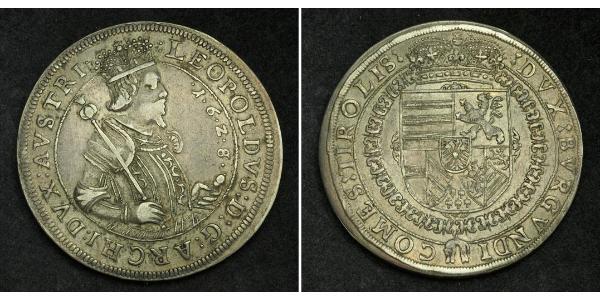 1 Талер Габсбургская империя (1526-1804) Серебро Леопольд V Австрийский (1586 – 1632)