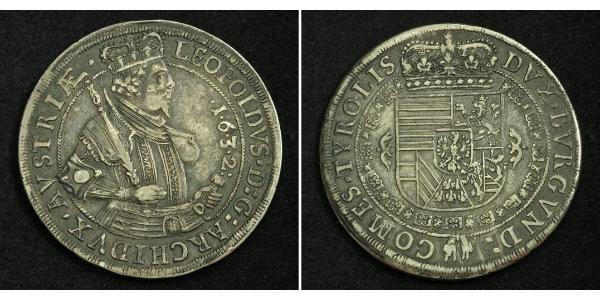 1 Талер Габсбургская империя (1526-1804) Серебро Леопольд V Австрийский (1586 – 1632)