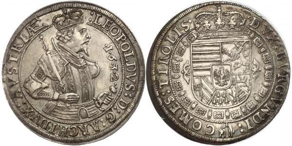 1 Талер Габсбургская империя (1526-1804) Серебро Леопольд V Австрийский (1586 – 1632)