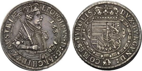 1 Талер Габсбургская империя (1526-1804) Серебро Леопольд V Австрийский (1586 – 1632)