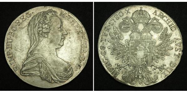 1 Талер Габсбургская империя (1526-1804) / Австрия Серебро Maria Theresa of Austria (1717 - 1780)