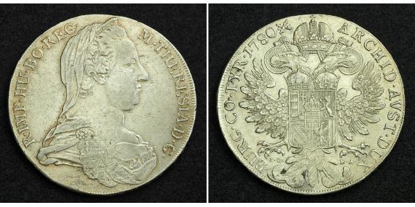 1 Талер Габсбургская империя (1526-1804) / Австрия Серебро Maria Theresa of Austria (1717 - 1780)