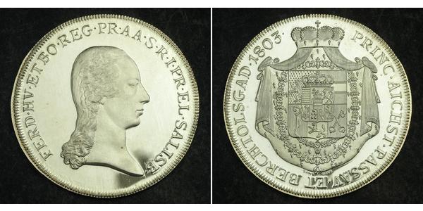 1 Талер Зальцбург Серебро Ferdinand III, Holy Roman Emperor (1608-1657)
