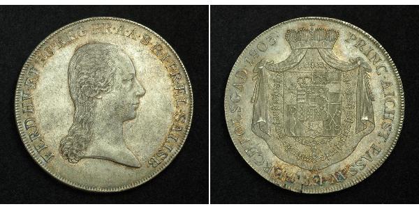 1 Талер Зальцбург Серебро Ferdinand III, Holy Roman Emperor (1608-1657)