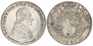 1 Талер Зальцбург / Австрия Серебро Count Hieronymus von Colloredo (1732 - 1812)