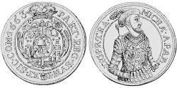 1 Талер Княжество Трансильвания (1571-1711) Серебро 