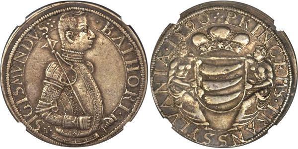 1 Талер Княжество Трансильвания (1571-1711) Серебро Sigismund Báthory,  prince of Transylvania (1572 -1613)