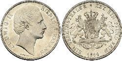 1 Талер Королевство Бавария (1806 - 1918) Серебро Людвиг II (король Баварии)(1845 – 1886)