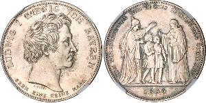 1 Талер Королевство Бавария (1806 - 1918) Серебро Людвиг I (король Баварии)(1786 – 1868)