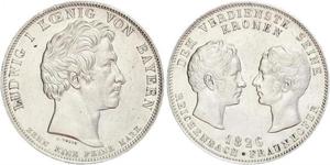 1 Талер Королевство Бавария (1806 - 1918) Серебро 