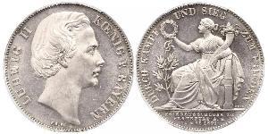 1 Талер Королевство Бавария (1806 - 1918) Серебро Людвиг II (король Баварии)(1845 – 1886)
