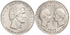 1 Талер Королевство Бавария (1806 - 1918) Серебро 