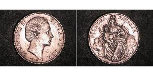 1 Талер Королевство Бавария (1806 - 1918) Серебро Людвиг II (король Баварии)(1845 – 1886)