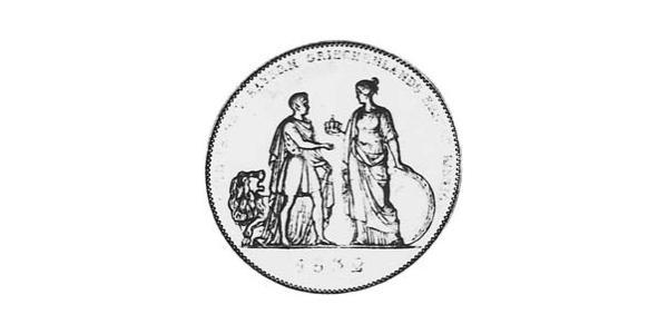 1 Талер Королевство Бавария (1806 - 1918) Серебро Людвиг I (король Баварии)(1786 – 1868)