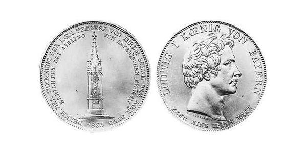 1 Талер Королевство Бавария (1806 - 1918) Серебро Людвиг I (король Баварии)(1786 – 1868)