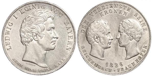 1 Талер Королевство Бавария (1806 - 1918) Серебро 
