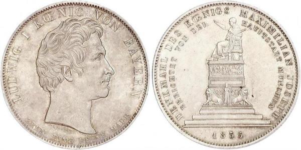 1 Талер Королевство Бавария (1806 - 1918) Серебро Людвиг I (король Баварии)(1786 – 1868)