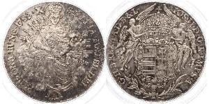 1 Талер Королевство Венгрия (1000-1918) Серебро Joseph II, Holy Roman Emperor  (1741 - 1790)