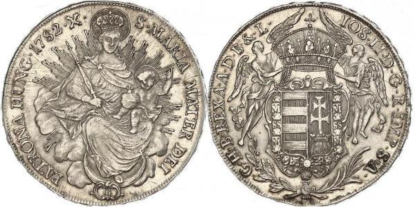 1 Талер Королевство Венгрия (1000-1918) Серебро Joseph II, Holy Roman Emperor  (1741 - 1790)